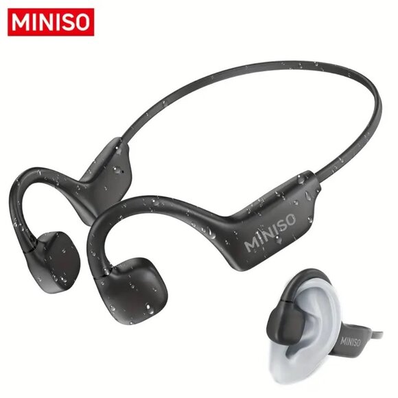 MINISO X60 Open Wireless Bone Conduction Sports Headphones Low Latency Comfortab - Picture 1 of 11
